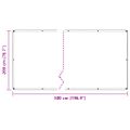 VidaXL Kryt na rastliny s očkami 2x5 m PVC