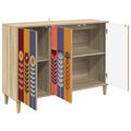 vidaXL Servírovacia skriňa ESSEN Sonoma 102 x 33 x 75 cm