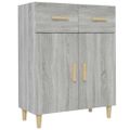 vidaXL Komoda sivý dub sonoma 69,5x34x89 cm spracované drevo