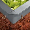 vidaXL Plot proti slimákom pozinkovaná oceľ 100x100x25 cm