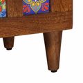 vidaXL Highboard Orech 60 x 33,5 x 100 cm Masívne mango drevo