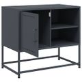 vidaXL TV skrinka antracitová 68x39x60,5 cm oceľ