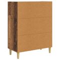 vidaXL Servírovacia skriňa Staré drevo 69,5 x 34 x 90 cm