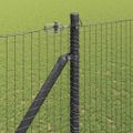 vidaXL Zváraný drôtový plot s hrotmi 10 x 1,6 m Oceľ s PVC povrchom