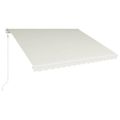 vidaXL Automatická zaťahovacia markíza 400x300 cm krémová