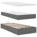 vidaXL Osmanský rám postele s matracom tmavosivá 80x200 cm látka