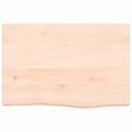vidaXL Kúpeľňová doska 60x40x(2-6) cm neošetrený masív