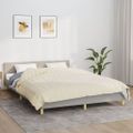 vidaXL Záťažová prikrývka bledokrémová 220x230 cm 15 kg látka