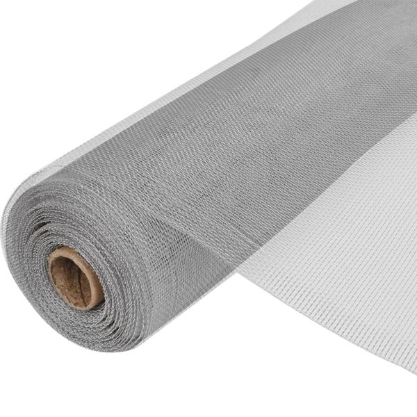 vidaXL Sieť proti hmyzu, hliník 150x500 cm, strieborná