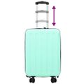 vidaXL Kufor so zámkom Mätovo zelená 34 x 23 x 55.5 cm ABS plast