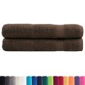 vidaXL Prémiové uteráky SOLUND 2 ks hnedé 100x200 cm 600 g/m2