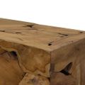 vidaXL Konferenčný stolík, 90x50x30 cm, pravé teakové drevo, hnedý