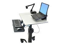 Upevňovací komponent (svorka, bezpečnostný držiak) - pre notebook (počítač) - tmavo sivý - pre TeachWell Mobile Digital Workspace