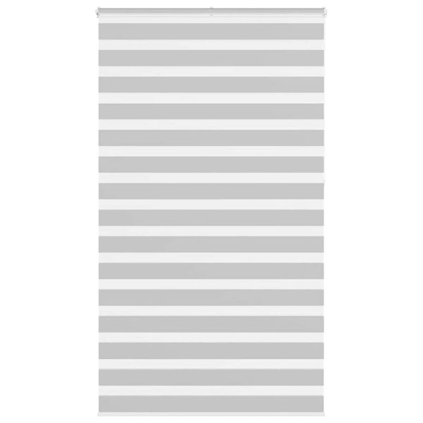 vidaXL Zebra roleta svetlosivá 135x230cm šírka látky 130,9cm polyester