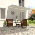 vidaXL Zaťahovacia markíza 400x150 cm krémová