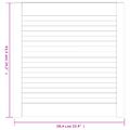 vidaXL Lamelové dvierka na skrinku 4 ks, biele 61,5x59,4 cm, borovica