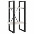 vidaXL Knižnica s 5 policami biela 40x30x175 cm borovicové drevo