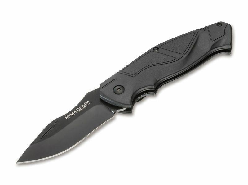Magnum 01RY306 Advance All Black Pro 42 vreckový nôž 8 cm, celočierna, plast