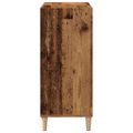vidaXL Skrinka na platne staré drevo 84,5x38x89 cm kompozitné drevo