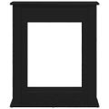 vidaXL Obloženie krbu čierne dub 75x20x87,5 cm kompozitné drevo