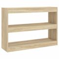 vidaXL Knižnica/deliaca stena dub sonoma 100x30x72 cm