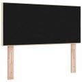 vidaXL LED hlavová doska s LED pásikmi Krémová 80 cm látka