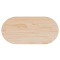 vidaXL Stolová doska 90x45x2,5 cm masívne borovicové drevo oválny tvar