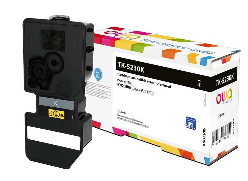 OWA Armor toner kompatibilný s Kyocera TK-5230K, 2600st, čierna/black