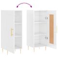 vidaXL Komoda lesklá biela 34,5x34x90 cm spracované drevo