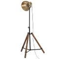 vidaXL Podlahová lampa 25 W starožitná mosadzná 75x75x90-150 cm E27