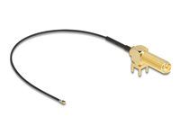 Anténny kábel RP-SMA 90° PCB jack bulkhe