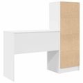 vidaXL Stôl Biela 135,5 x 40 x 127 cm 2 ks