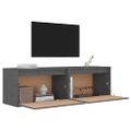 vidaXL Nástenné skrinky 2 ks sivé 60x30x35 cm masívna borovica