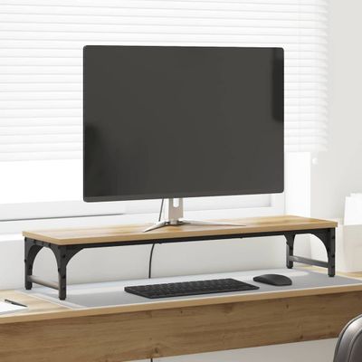 vidaXL Stojan na monitor Remeselný dub 85 x 23 x 15,5 cm