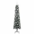 vidaXL Umelý vianočný stromček Zelená 180 cm PVC, plast a oceľ