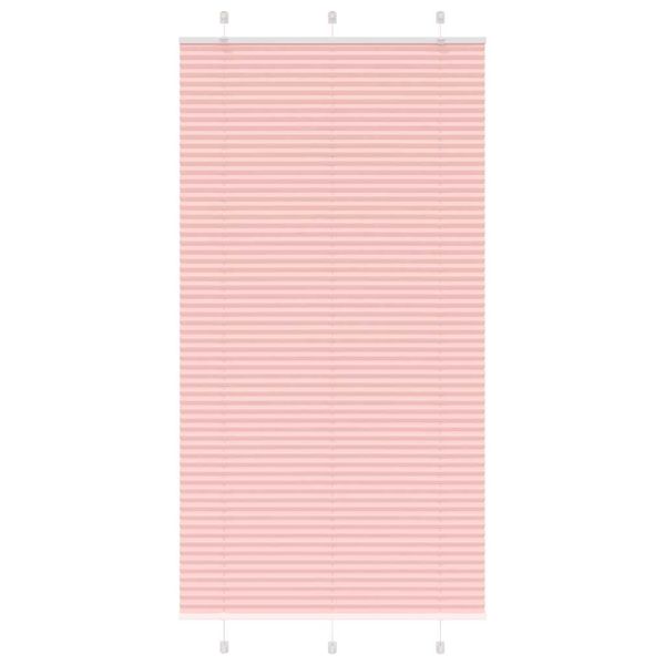 vidaXL Plisovaná roleta ružová 105x200 cm šírka látky 104,4 cm polyester