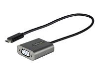 USB C na VGA konvertor (CDP2VGAEC) - Video adaptér - USB-C so zástrčkou (samec) do HD-15 (VGA) so zásuvkou (samica) - 30 cm - čierna - podpora 1200p - pre P/N: MXT101MMHQ45, MXT101MMHQ60, MXT101MMHQ65, MXT101MMHQ70, MXT101MMHQFF, TB4CDOCK