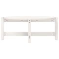 vidaXL Konferenčný stolík biely 87x48x35 cm borovicový masív