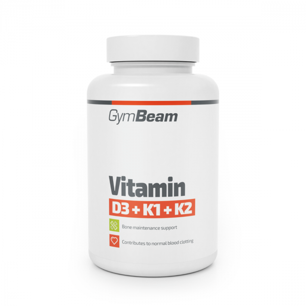 Vitamín D3+K1+K2 - GymBeam, 60 kaps.