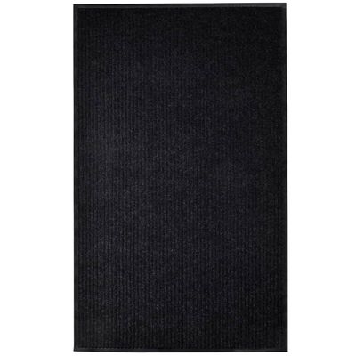 vidaXL Rohož pred dvere, čierna 117x220 cm, PVC