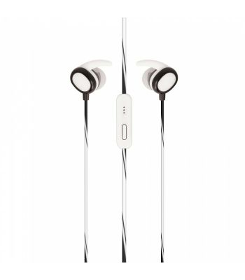 SETTY Sport káblové slúchadlá do uší, biele GSM099289