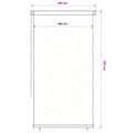 vidaXL Vonkajšia zatemňovacia roleta 125 (Š) x 230 (V) cm tmavozelená HDPE