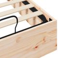 vidaXL Posteľový rám s úložným priestorom Prírodná 90 x 200 cm