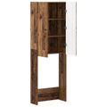 vidaXL Toaletná skriňa BREDA Staré drevo 66 x 25,5 x 190 cm