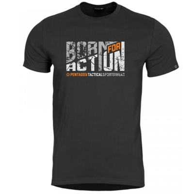 K09012-BA-01-Black-L Pentagon Ageron T-shirt Born For Action