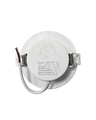 Q-100P LED panel 3W 330lm 4000K biely - kruhový vstavaný Qtec