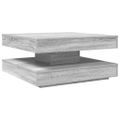 VidaXL Konferenčný stolík otočný o 360stupňov sivý sonoma 70x70x34,5cm
