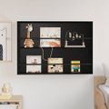 vidaXL Regál na časopisy Čierny dub 100 x 12 x 70 cm Kompozitné drevo
