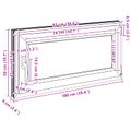 vidaXL Otočné a sklopné okno do suterénu RISOR 100 x 50 cm PVC a sklo