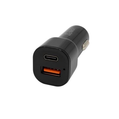 SBOX CC-038, Autonabíjačka, USB-A/USB-C, čierna